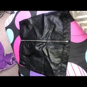 Leather skirt